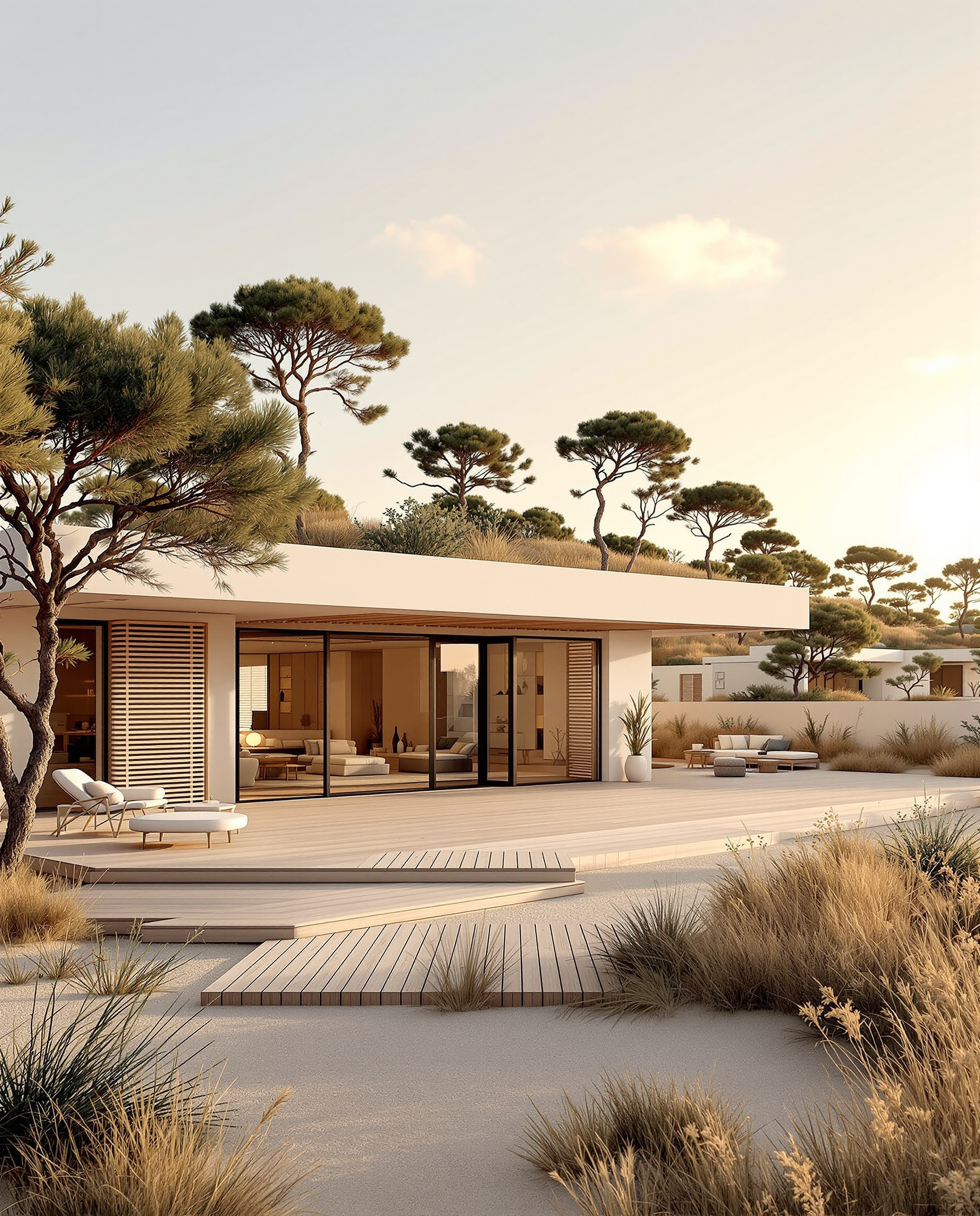Comporta-style residence in a high-end condominium, Portugal